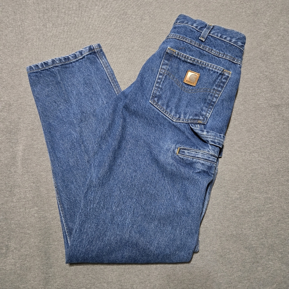 Carhartt Men's Relaxed Fit Blue Denim Jeans